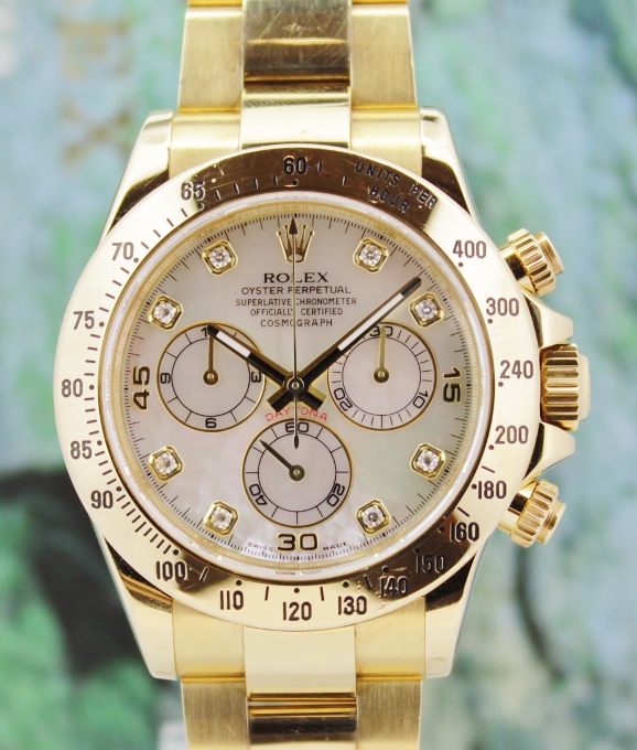 (image for) UNPOLISHED ROLEX 18K YELLOW GOLD DAYTONA COSMOGRAPH / 116528